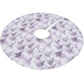 Lila Weihnachtsmuster#3 ID1009 Polyester Weihnachtsbaumdecke (Schrägansicht)