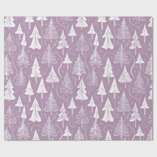 Lila Weihnachtsmuster#6 ID1009 Geschenkpapier (Flach)