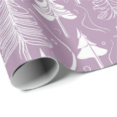 Lila Weihnachtsmuster#6 ID1009 Geschenkpapier (Rolleneckpunkt)