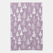 Lila Weihnachtsmuster#6 ID1009 Geschirrtuch (Vertikal)