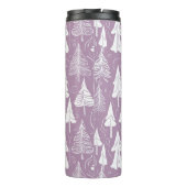 Lila Weihnachtsmuster#6 ID1009 Thermosbecher (Rückseite)