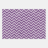 Lila Weihnachtsmuster Geschenkpapier Set (Vorderseite 2)