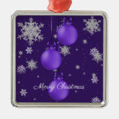 Lila Weihnachtsschmuck (Vorne)