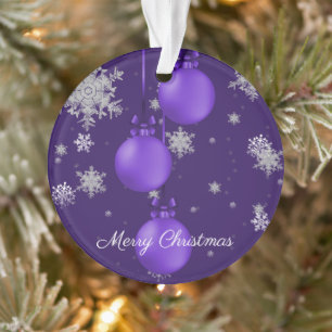 Lila Weihnachtsschmuck Ornament