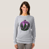 Lila Weihnachtsschmuck Shirt (Vorne ganz)