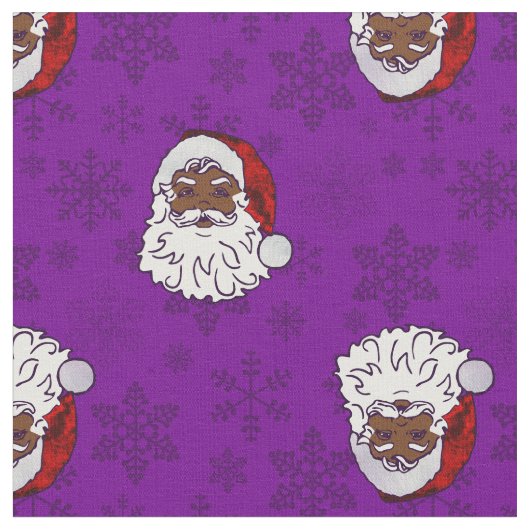 lila Weihnachtsschneeflocken Stoff (Nahaufnahme)