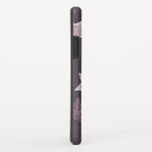 Lila Weihnachtssternmuster Case-Mate iPhone Hülle (Hinten/Rechts)