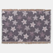 Lila Weihnachtssternmuster Decke (Vorderseite)
