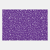 Lila Weihnachtstypografie und Weihnachtsferien Geschenkpapier Set (Vorderseite 2)