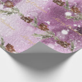 Lila Weihnachtsverpackung Geschenkpapier (Ecke)