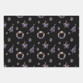 Lila Weihnachtswrapping Paper-Set Geschenkpapier Set (Vorderseite 3)