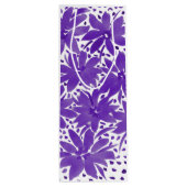 Lila Wein Personalisierte Blumenbeutel Geschenktüte Für Weinflaschen (Rückseite)