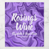 Lila Weinetikett (Einzelnes Label)