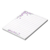 Lila Weinflora Notizblock (Rotiert)