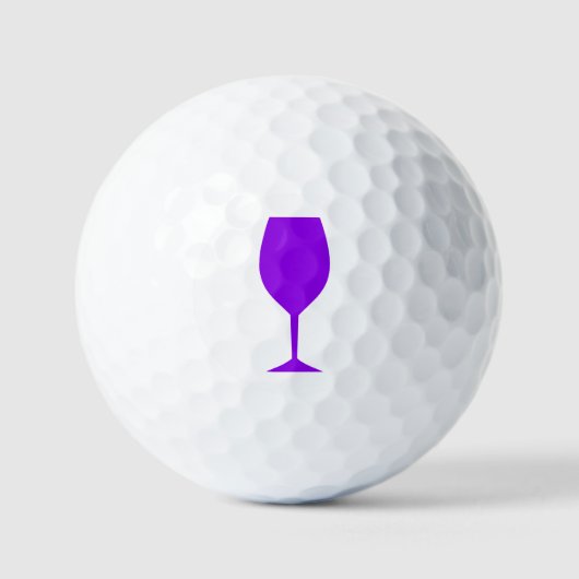 Lila Weinglas Golfball (Vorderseite)