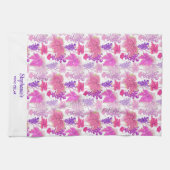 Lila Weinkeller Weintrauben Geschirrtuch (Horizontal)