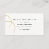 Lila Weinlogo | Wein Visitenkarte (Rückseite)