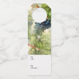 Lila Weintrauben bis zu Geschenktafeln für Weinfla Flaschenanhänger