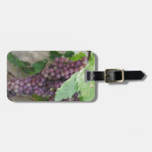Lila Weintrauben Gepäckanhänger (Vorderseite horizontal)