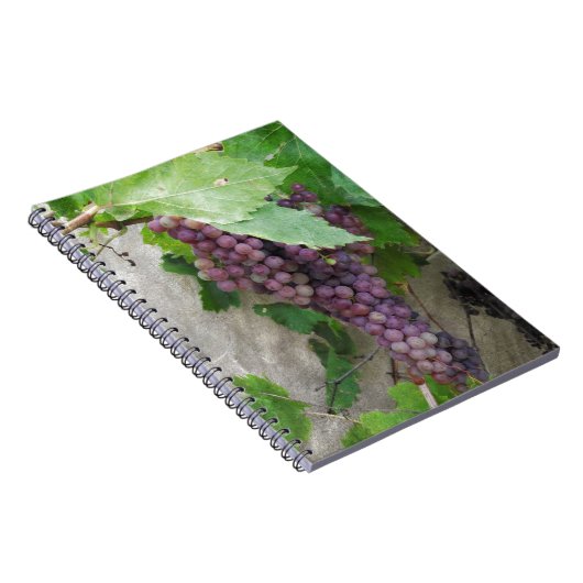 Lila Weintrauben Notizblock (Rechte Seite)