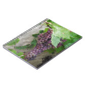 Lila Weintrauben Notizblock (Linke Seite)