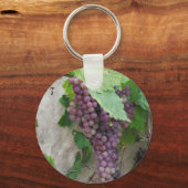 Lila Weintrauben Schlüsselanhänger (Vorderseite)