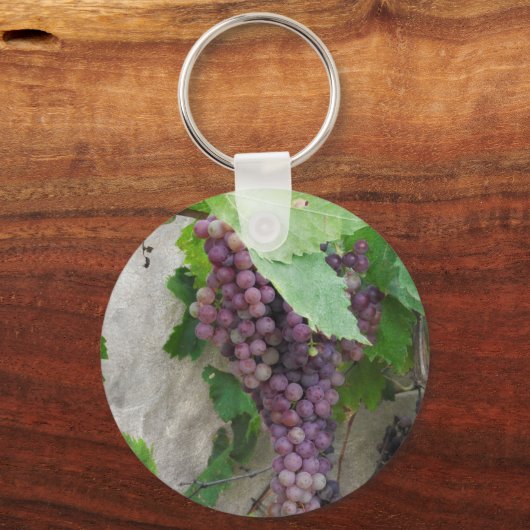 Lila Weintrauben Schlüsselanhänger (Vorderseite)