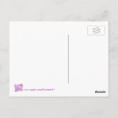 lila weiß, abstrakt gezeichnet, Postkarten (Rückseite)