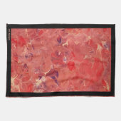 Lila-weiß-Abstrakt-schwarz-Acryl Geschirrtuch (Horizontal)