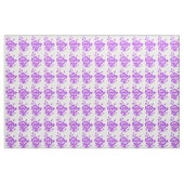 Lila-weiß-Baumwollgewebe Stoff (Fat Quarter (45,7 x 55,9 cm))