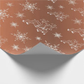 lila, weiß, braun, blau, Weihnachtspapier, Winter+ Geschenkpapier (Ecke)