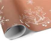 lila, weiß, braun, blau, Weihnachtspapier, Winter+ Geschenkpapier (Rolleneckpunkt)