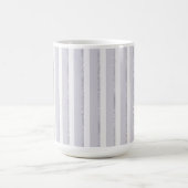 Lila Weiß Glitzer Streifen Kaffeetasse (Mittel)