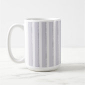 Lila Weiß Glitzer Streifen Kaffeetasse (Links)