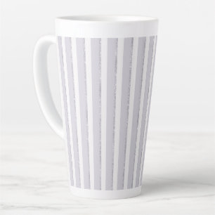 Lila Weiß Glitzer Streifen Milchtasse