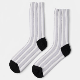 Lila Weiß Glitzer Streifen Socken