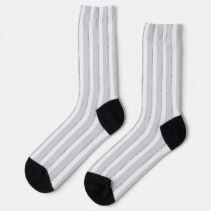 Lila Weiß Glitzer Streifen Socken
