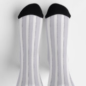 Lila Weiß Glitzer Streifen Socken (Oben)