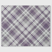 lila-weiß-grau kariert gemustert geschenkpapier (Flach)