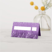 Lila Weiß in der Saison zu verheirateten Begleitun Platzkarte (Vorderseite)