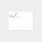 Lila & weiß Minimalistisch Modernes, einfaches Not Post-it Klebezettel (Vorderseite)