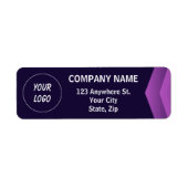 Lila-weiß-modern Beruflich (Vorne)