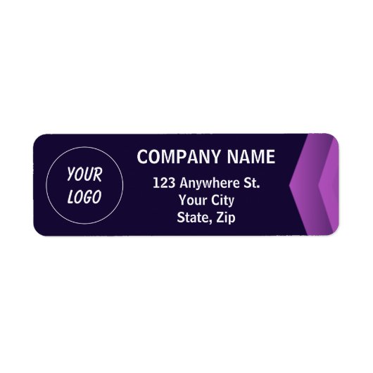 Lila-weiß-modern Beruflich (Vorne)