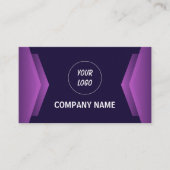 Lila-weiß-modern Beruflich Visitenkarte (Vorderseite)