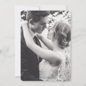 Lila weiß nach der Hochzeit nach dem Party Einladung (Rückseite)