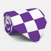 lila-weiß-Prüfmuster Krawatte (Gerollt)