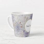 Lila Weißblütensparkon Milchtasse (Linke Ecke)