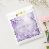 Lila weiße Blume bevorzugen Tasche Geschenktütchen (Versiegelt)