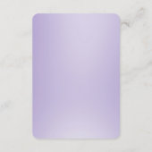 Lila weiße Blume - Detailkarte Begleitkarte (Rückseite)