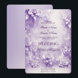 Lila weiße Blume Einladung Hochzeit<br><div class="desc">Schöne Lila Weiße Blume Hochzeit Einladung Bitte wählen Sie Ihren Papiertyp Präferenz. Optionen zum Papiertyp: Halbglänzende Papierform Papier Papierform Papierform Ecru Papier Linen Papier Papierspulenpapier Papierspulenpapier Felt Weißbuch Perl Shimmer Papier Champagner Glasschimmer Papier Metallic Silber Papier</div>